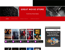 Tablet Screenshot of greatmoviestore.com